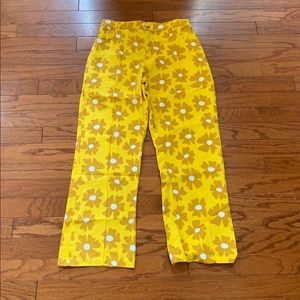 Big Bud Press Big Flower Western Pants - Yellow XL